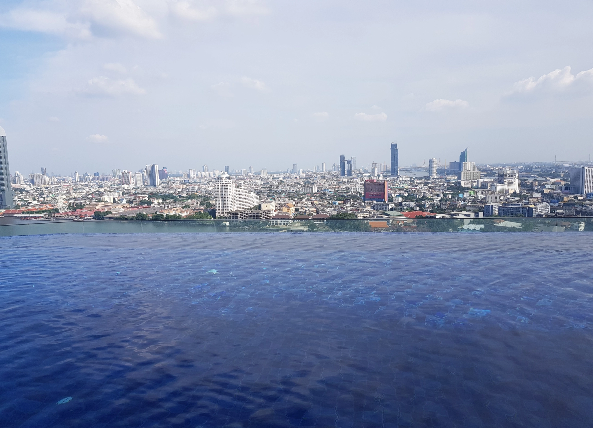 An infinite pool of Avani+ Riverside Bangkok Hotel