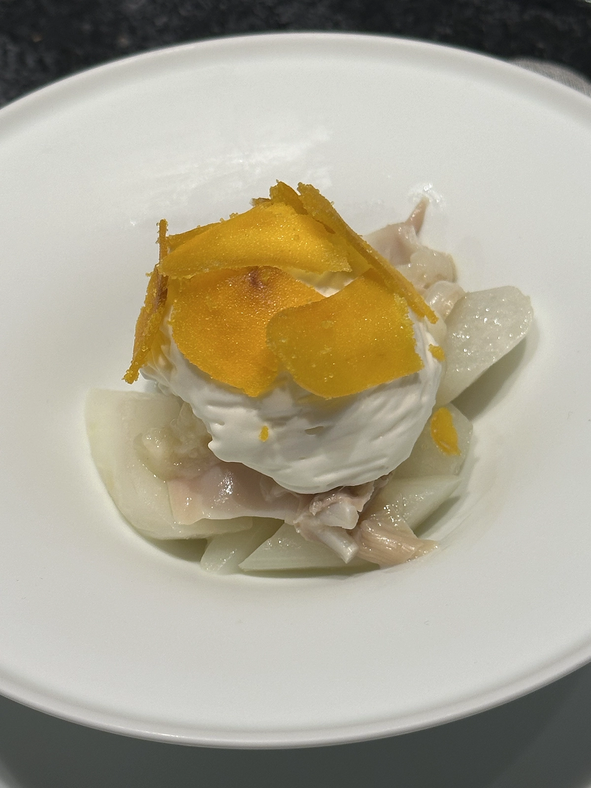 A menu of Florilège