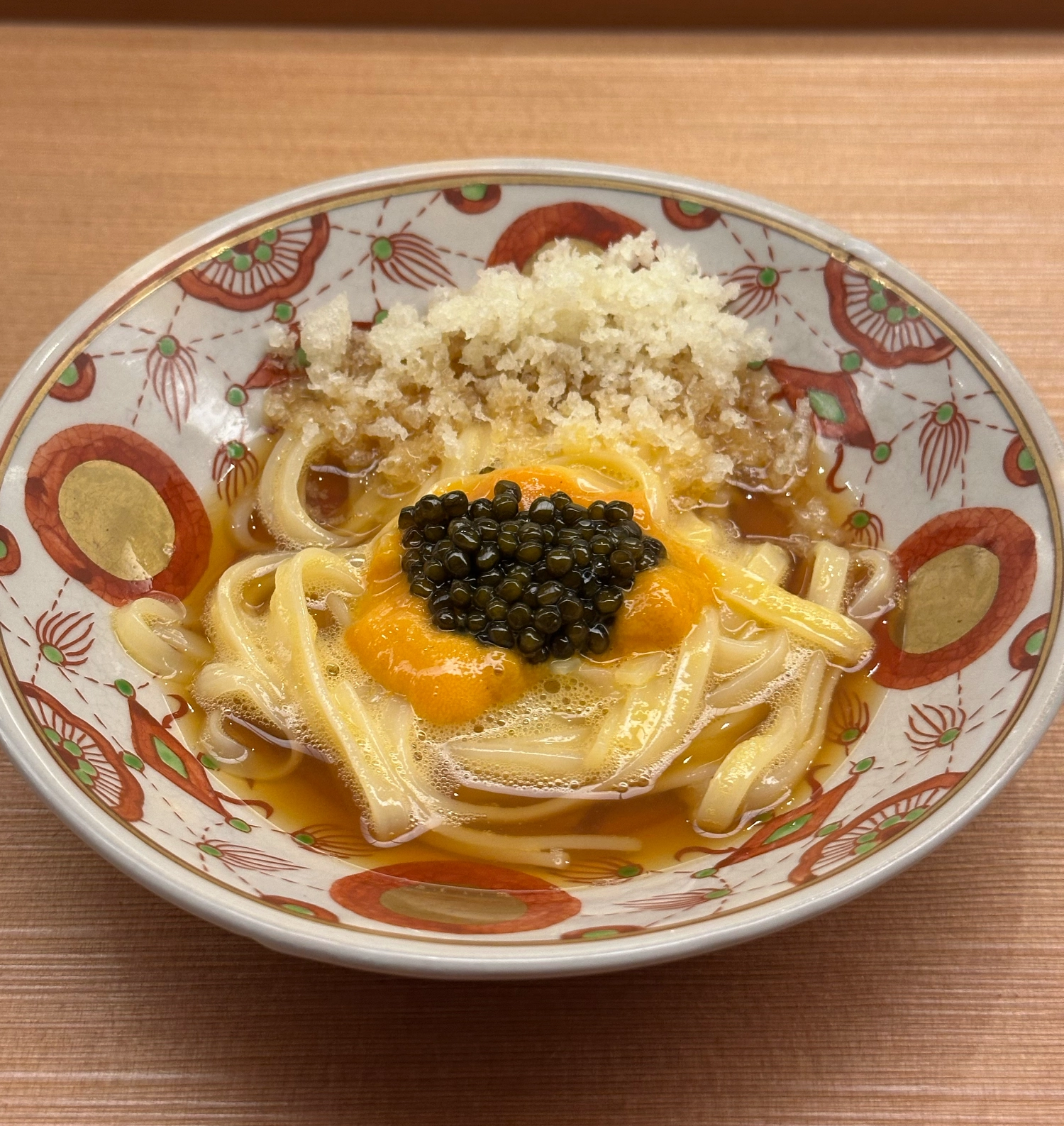 Kurogi noodle of Gaggen, Seoul, South Korea.