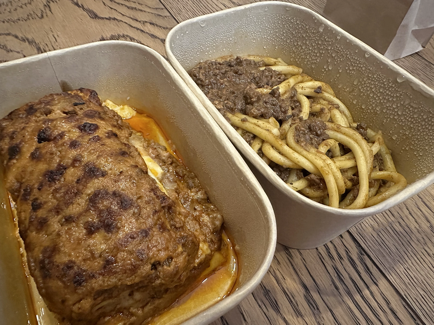 Bolognese pasta and Lasagna of Giglio Trattoria Fiorentina