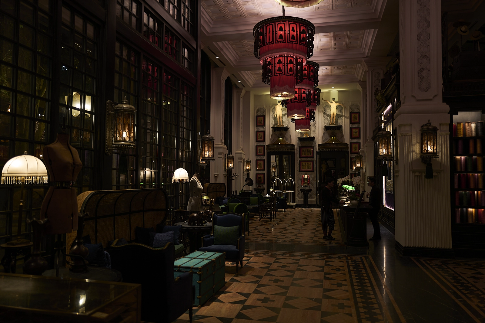 A lobby of Hotel de la Coupole