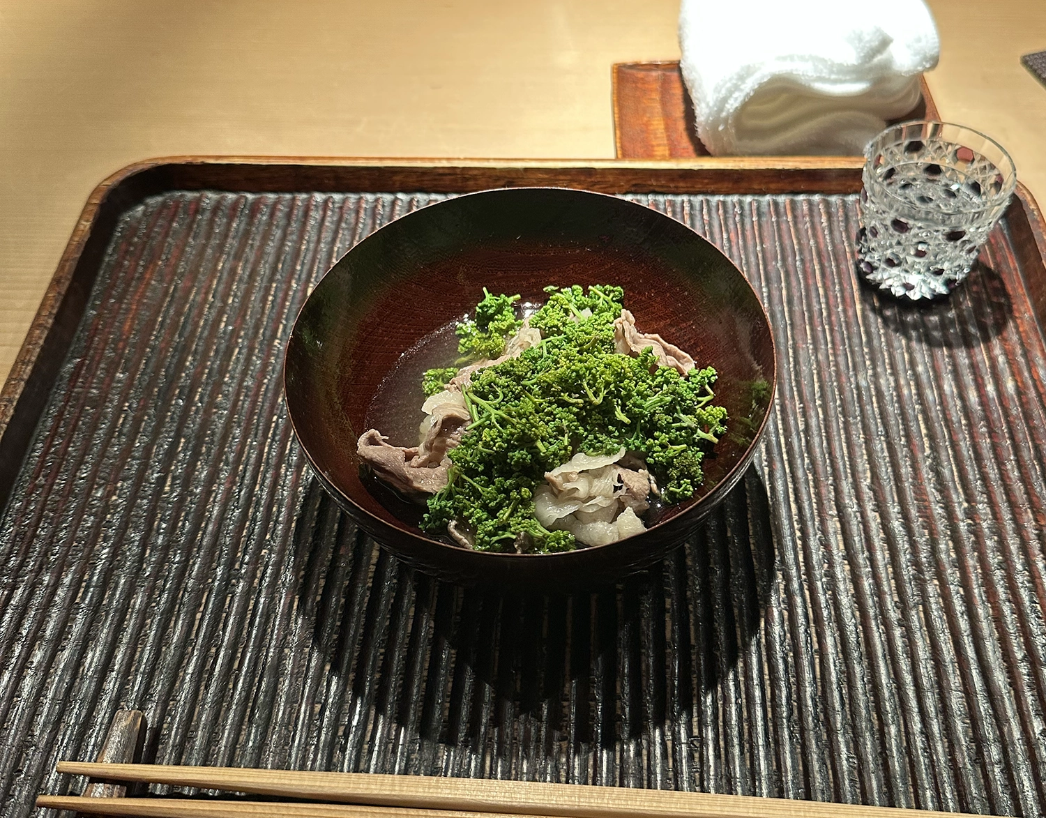 An onion with caviar, Kagurazaka Ishikawa