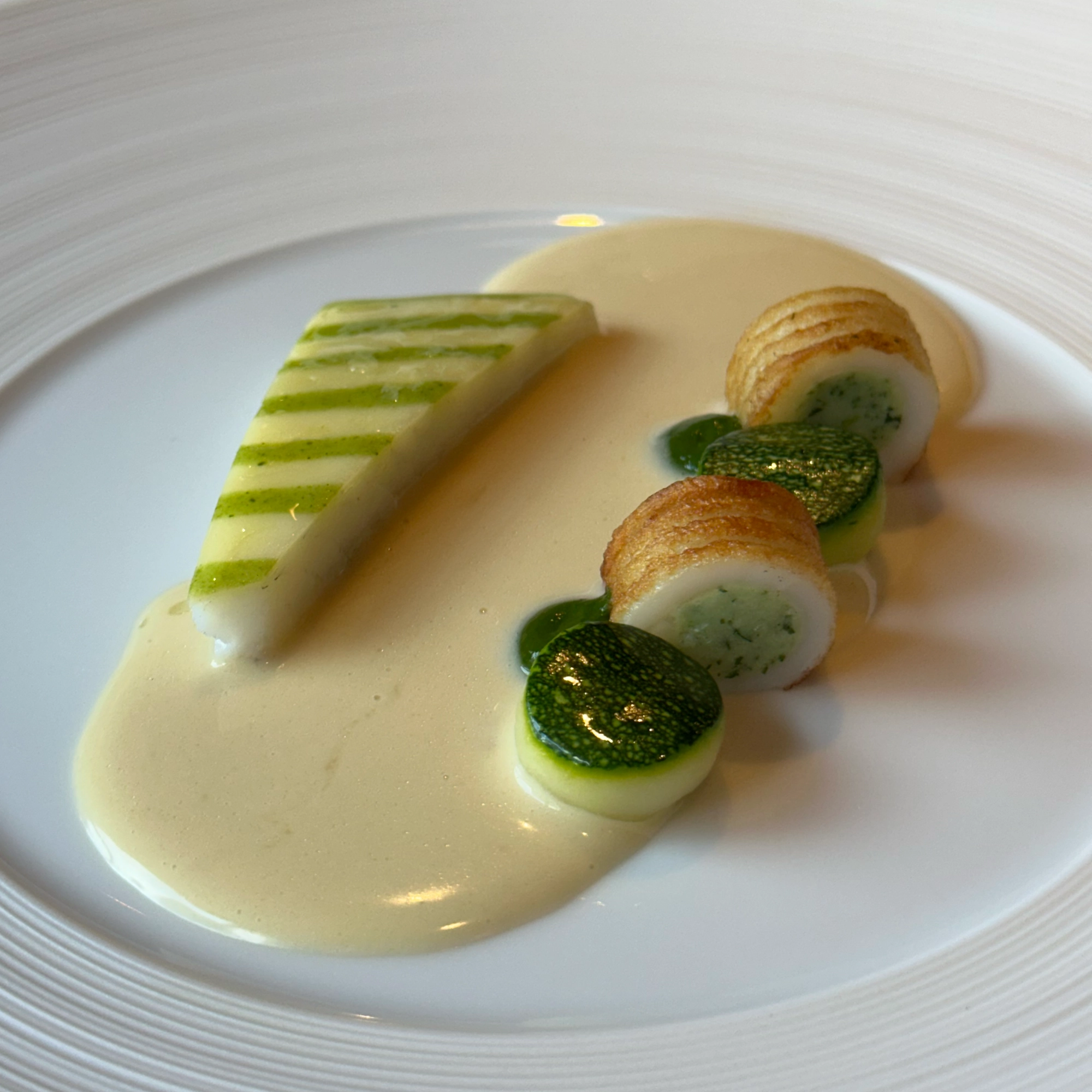 Seafood dish of L'amant Secret at L'Escape Hotel, Seoul, South Korea.