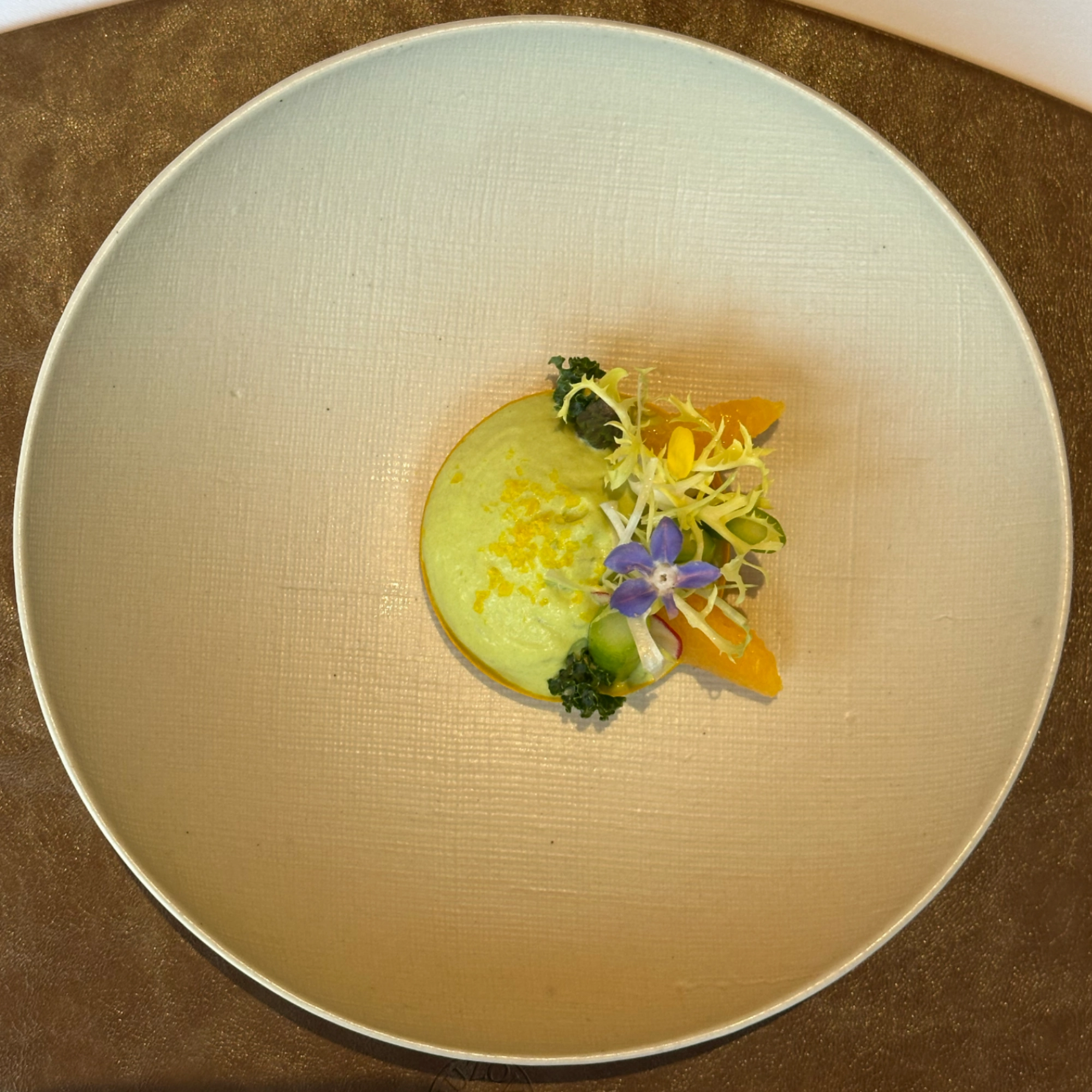 Asparagus dish of L'Amitié, Seoul, South Korea.