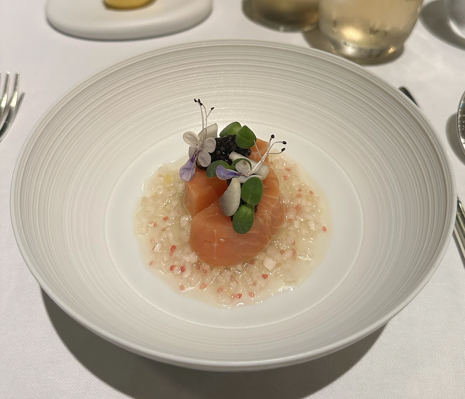 A trout dish of Mezzaluna