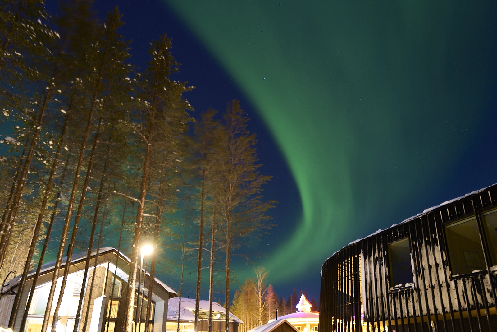 Aurora at Nova Skyland Hotel, Rovaniemi, Finland