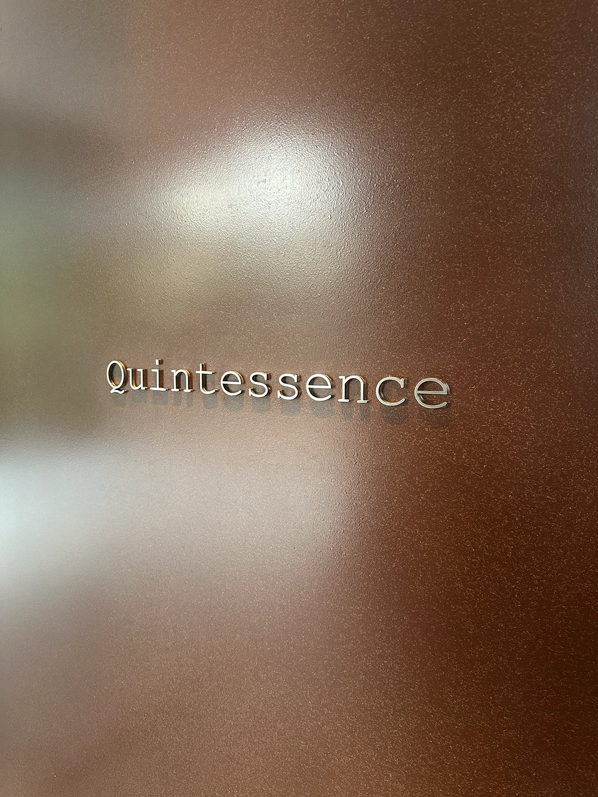 A front sign of Quintessence