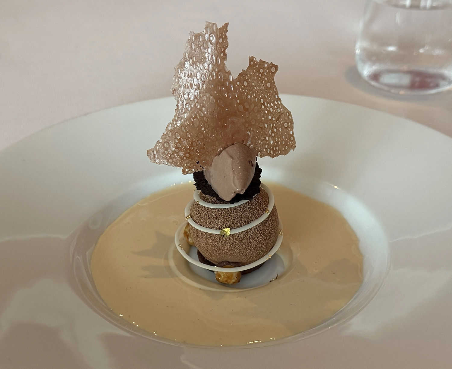 A signature dessert dish of Saint Pierre