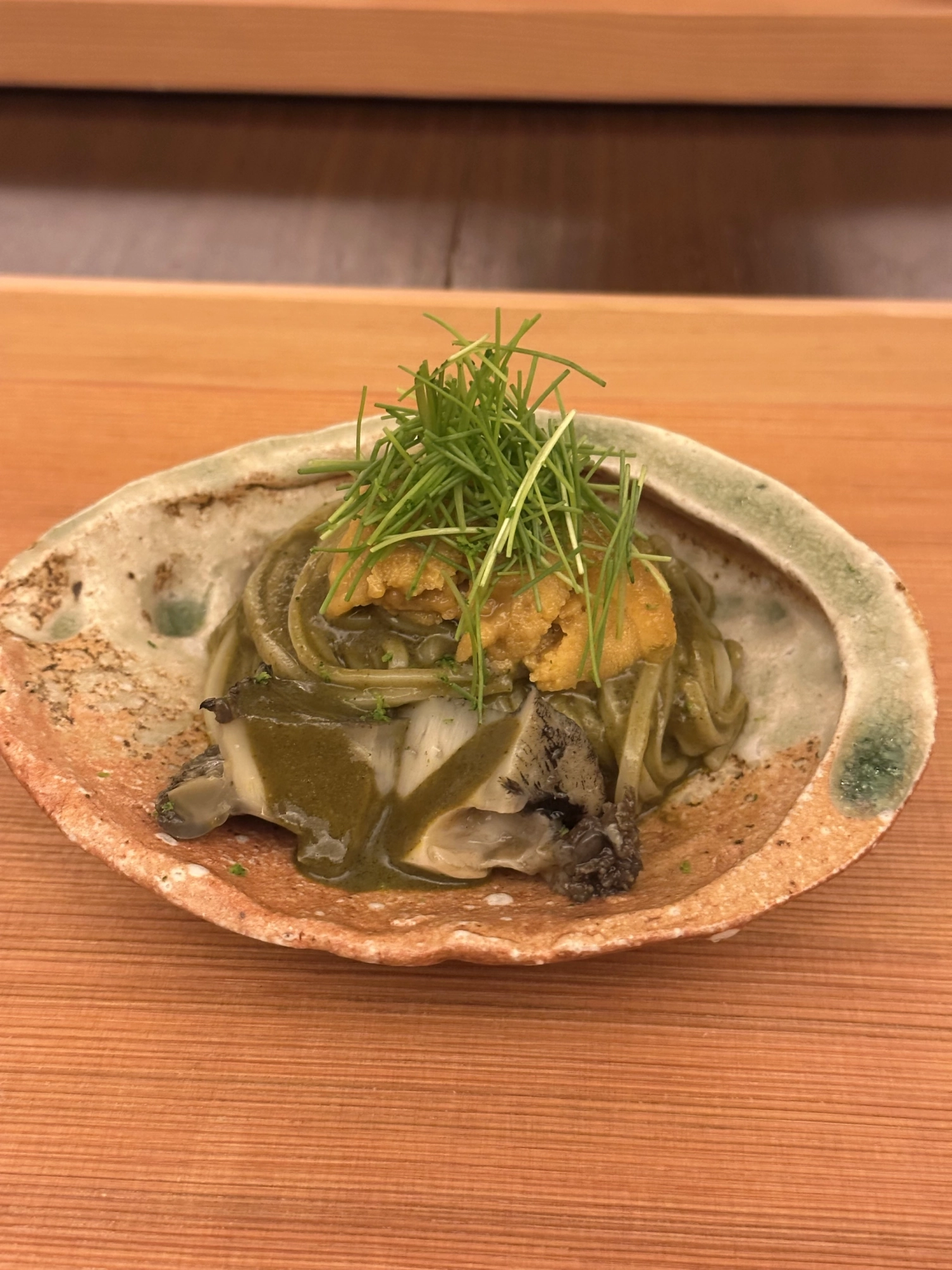 A signature dish of Nihonryori Seizan