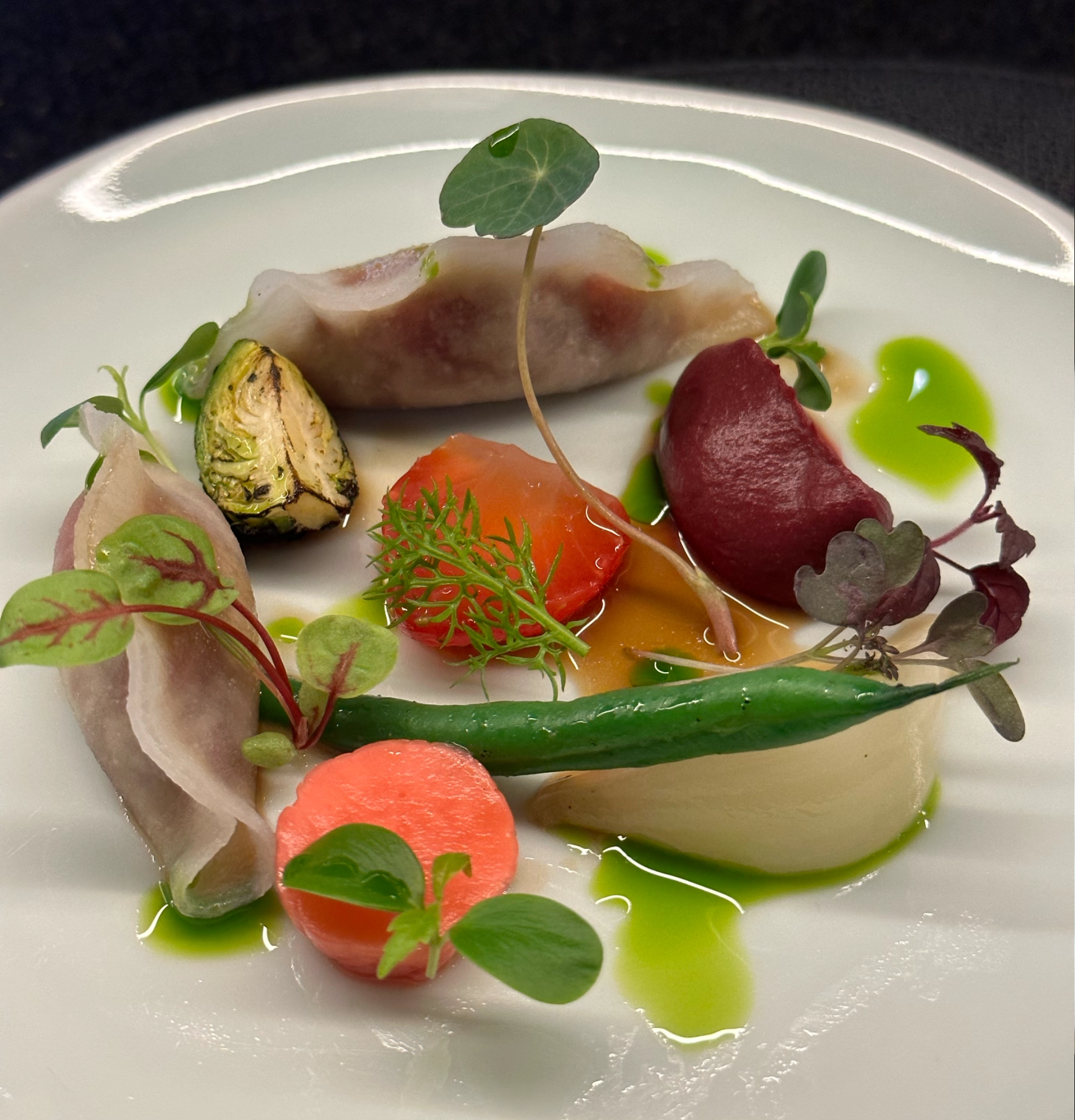 A salad dish of Soigne, Seoul, South Korea.