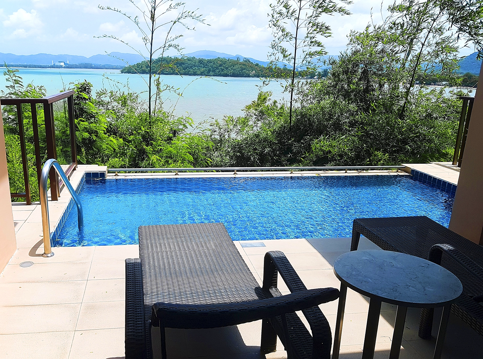 Bay view from a pool suite at The Westin Siray Bay Phuket, Thailand