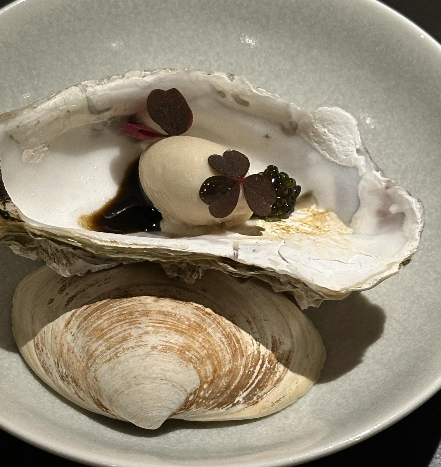 Oyster sherbet of VINHO, Seoul, South Korea.